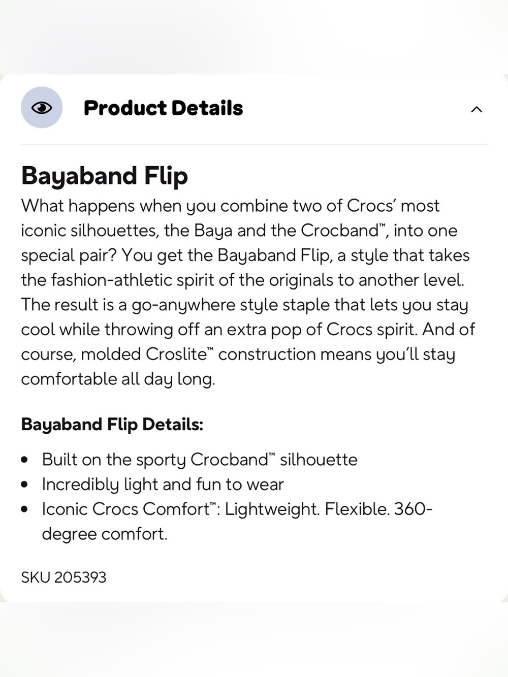 CROCS Bayaband Flip in White with Navy Trim - Picture 3 of 8